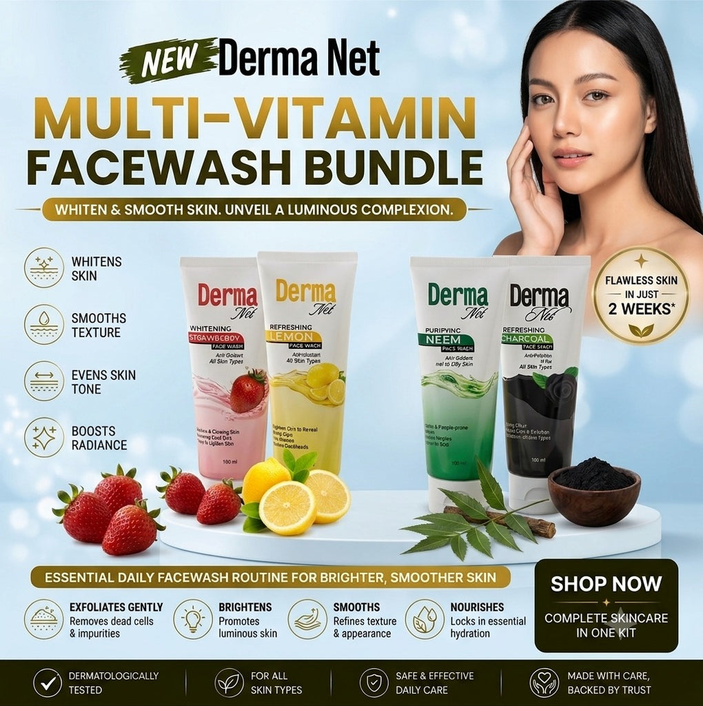 Derma Net Multi-Vitamin Face Wash Bundle